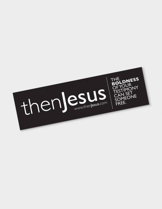 thenJesus Logo & Motto Bumper Sticker